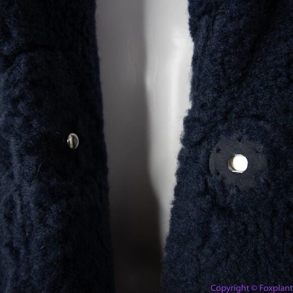 NEW Madewell blue (Re)sourced Sherpa Teddy‎ Coat, size M - Picture 16 of 16